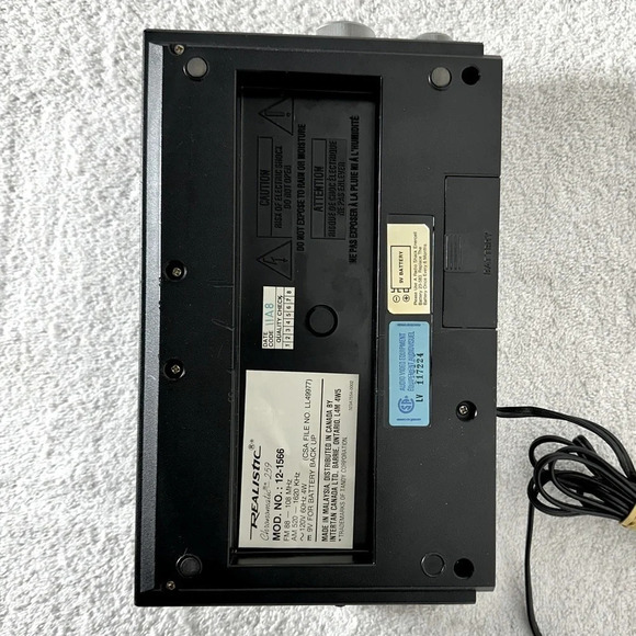 Vintage Realistic Chronomatic 259 Digital AM/FM  Alarm Clock Radio - Picture 12 of 14